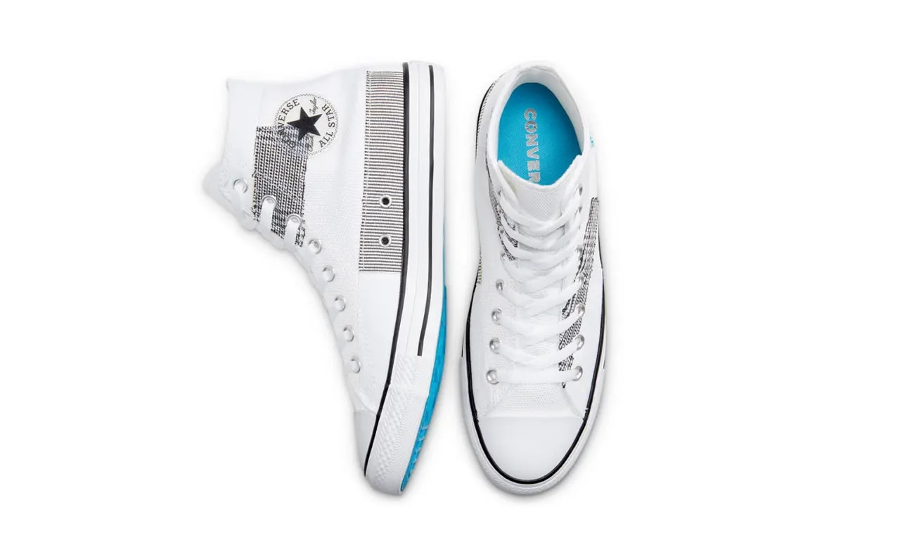 Giày Converse Chuck Taylor All Star High 'Hacked Fashion White Sail Blue' 168746C — ảnh 3