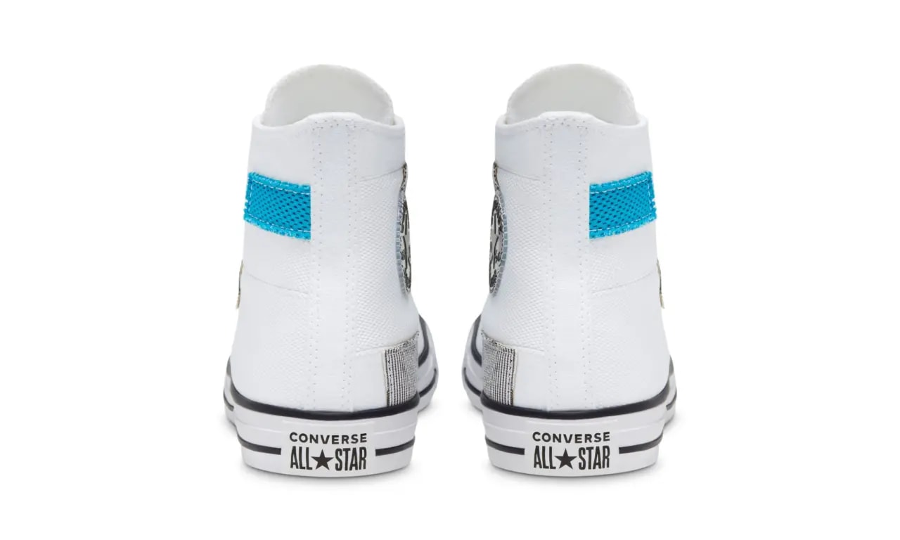 Giày Converse Chuck Taylor All Star High 'Hacked Fashion White Sail Blue' 168746C — ảnh 5