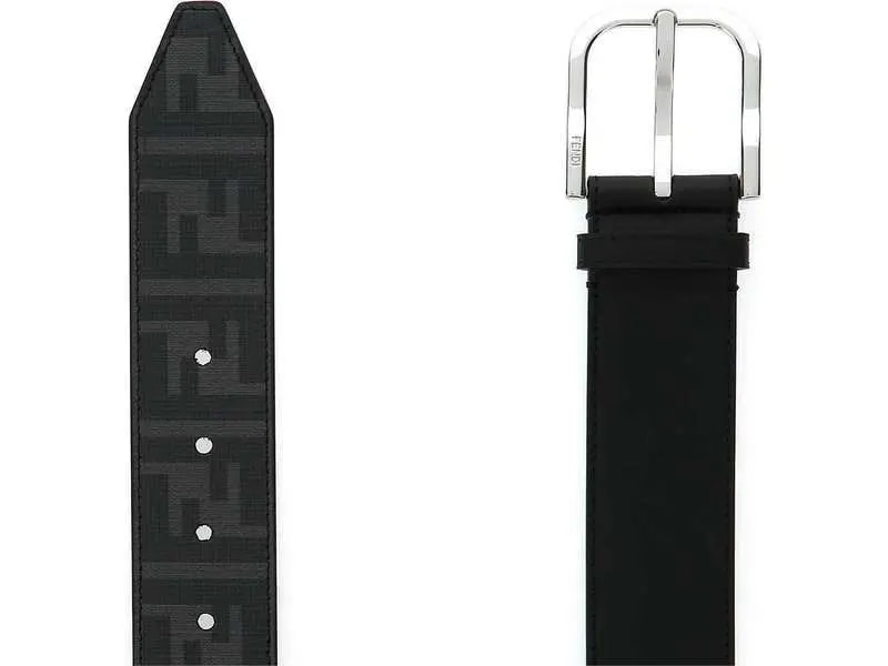 Thắt Lưng Fendi Black Leather Belt 7C0400A9XSF0R2A — ảnh 3