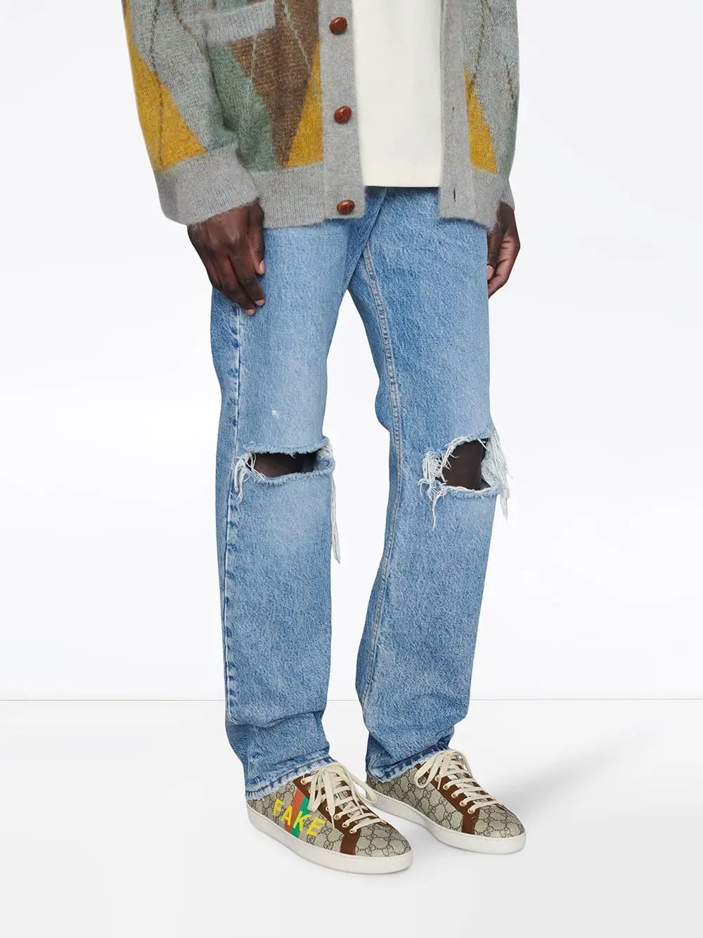 Giày Gucci Ace 'Fake Not Print' 636358 2GC10 8260 — ảnh 2