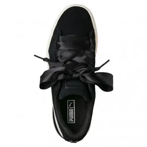 Giày Puma Suede Heart Jewel Jr 'Black White' 365138-03 — ảnh 4