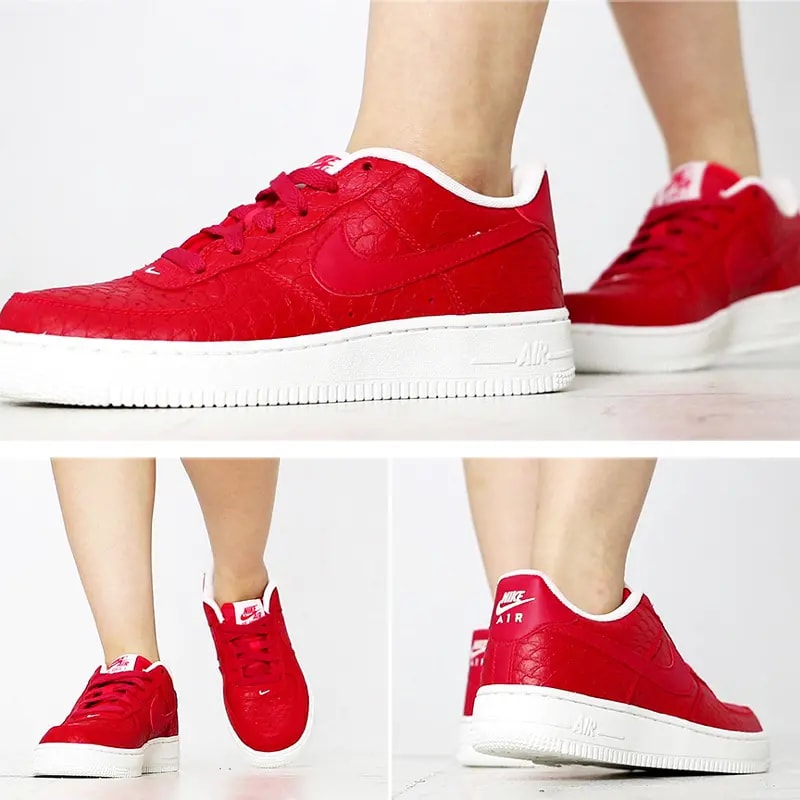 Giày Nike Air Force 1 Low LV8 GS 'Action Red' 820438-600 — ảnh 2
