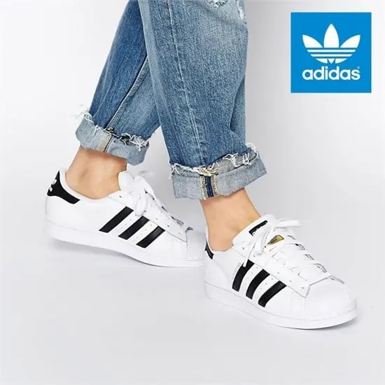 Giày Adidas Superstar J 'White Core Black' C77154 — ảnh 2
