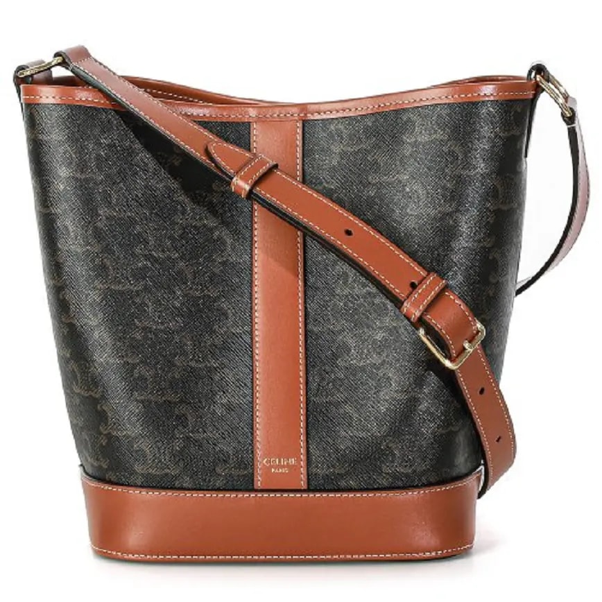 Túi Celine Small Bucket In Triomphe Canvas And Calfskin 191442CAS-04LU Túi Celine Small Bucket In Triomphe Canvas And Calfskin 191442CAS-04LU