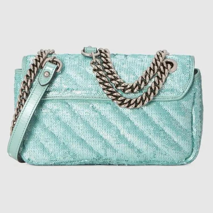 Túi Gucci GG Marmont Mini Bag Mint 446744-9SYWP-3367 — ảnh 3