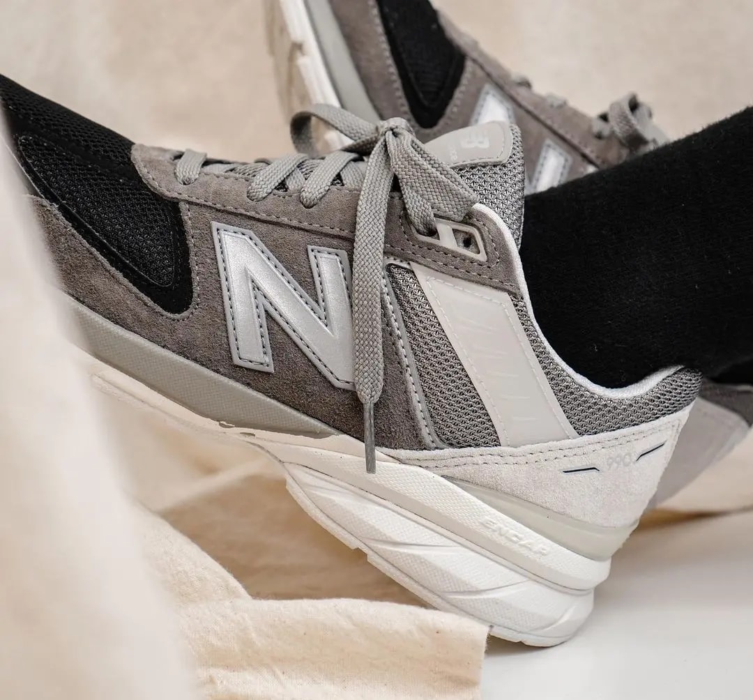 Giày New Balance 990v5 Big Kid 'Marblehead' GC990MN5 — ảnh 4