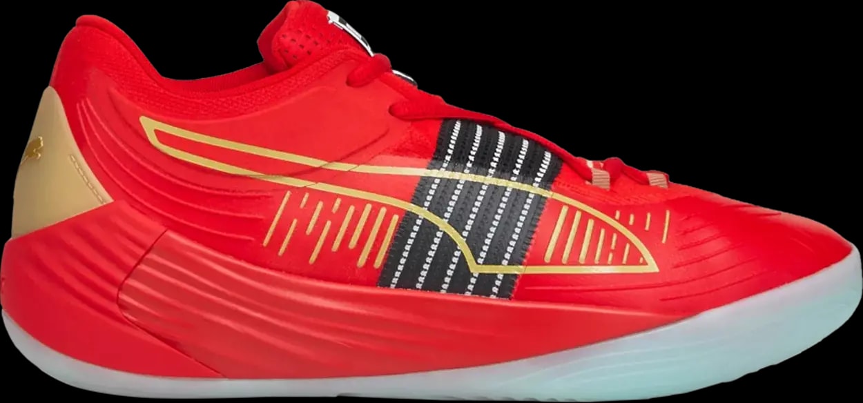 Giày Puma Fusion Nitro 'High Risk Red Team Gold' 195587-04 — kich-thuoc: 40