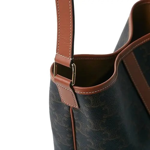 Túi Celine Small Bucket In Triomphe Canvas And Calfskin 191442CAS-04LU — ảnh 3