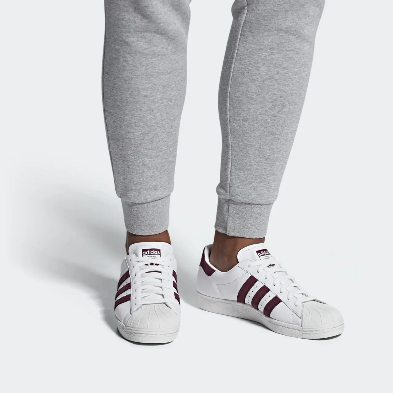 Giày Adidas Superstar 80s 'Maroon' CM8439 — ảnh 2
