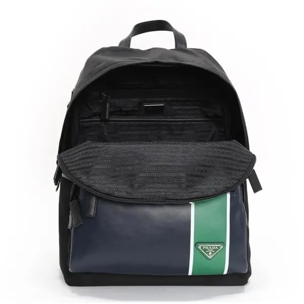 Balo Prada Technical Fabric Leather Backpack 2VZ066-2CIL-F0YVM — ảnh 3
