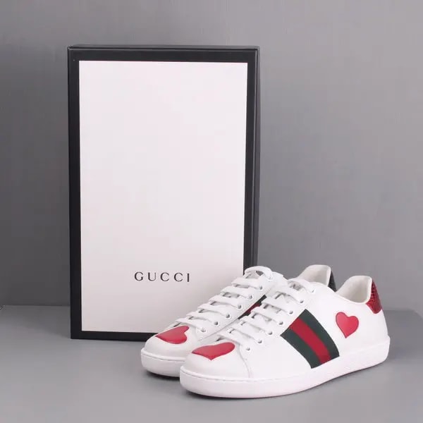 Giày Gucci Wmns Ace Low 'Heart' 435638-02JS0-9074 — ảnh 4