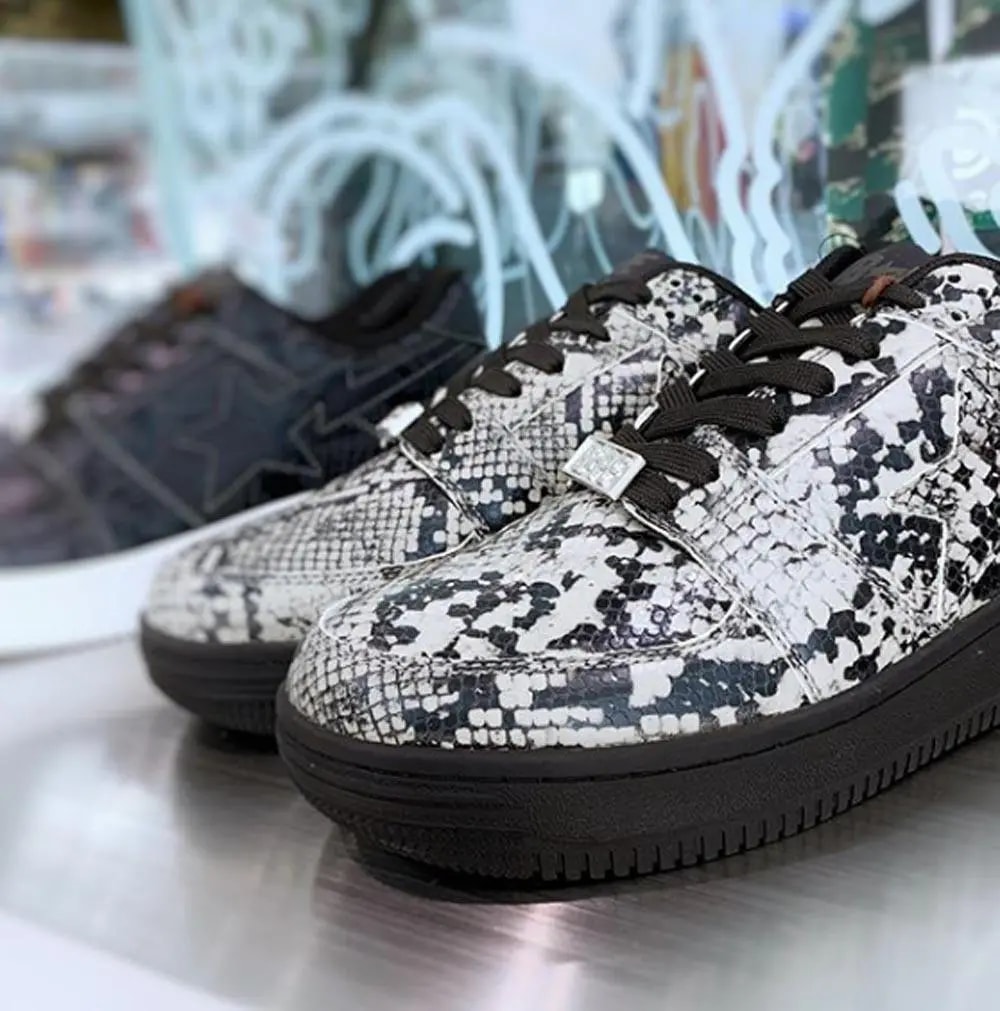 Giày Bapesta Low M2 'Python Beige' 1G30191013 — ảnh 2