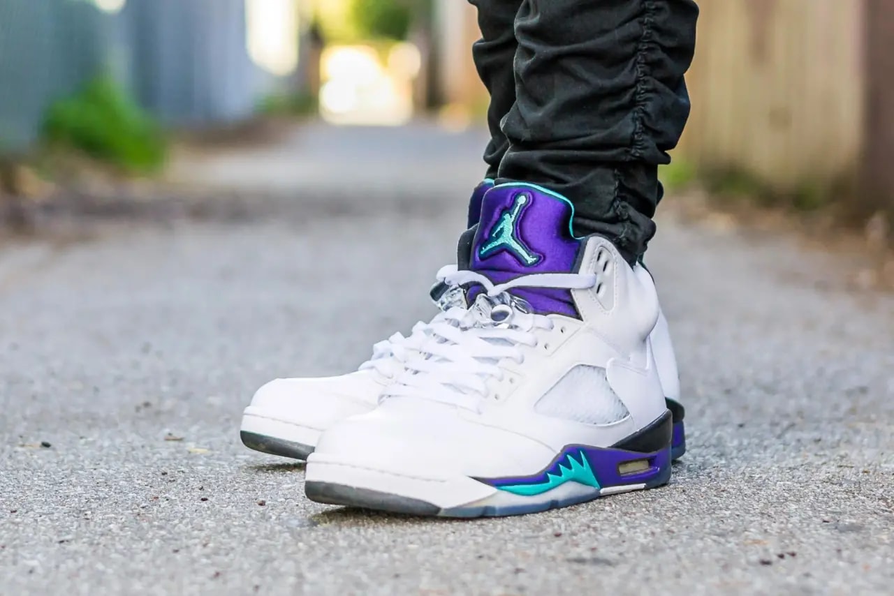 Giày Nike Air Jordan 5 Retro 'Grape' 2013 136027-108 — ảnh 5