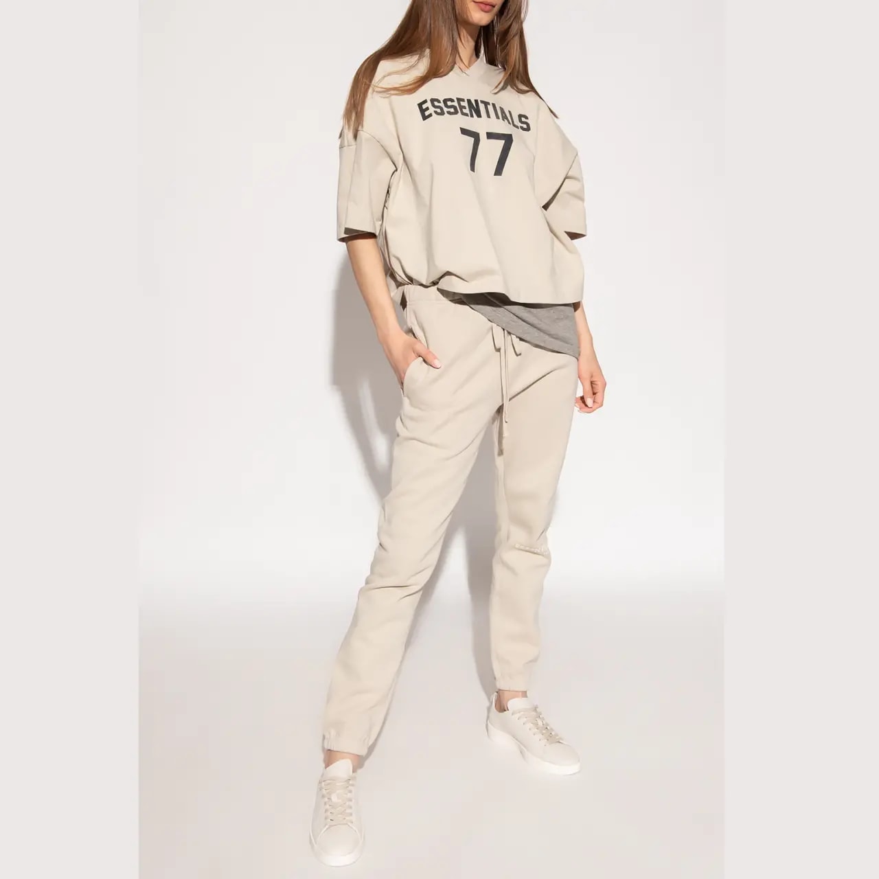 Áo Fear Of God Essentials Football 77 Tee SS22 'Wheat' — ảnh 2