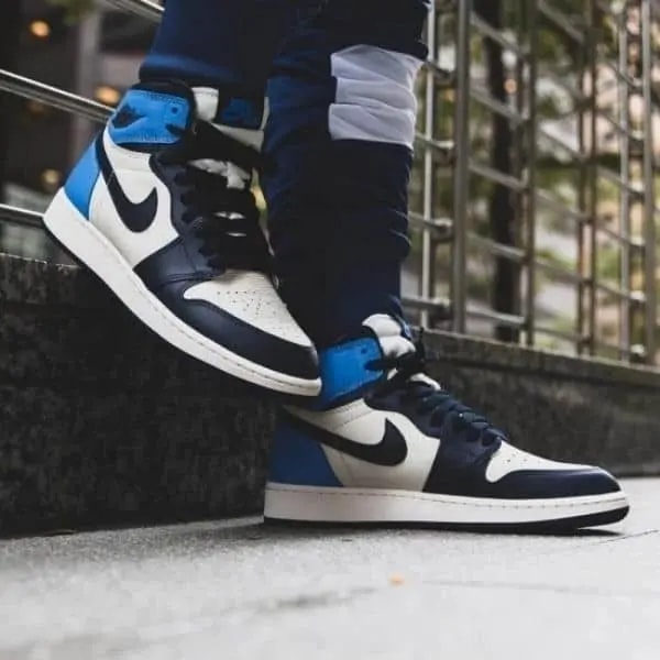 Giày Nike Air Jordan 1 Retro High GS 'Obsidian UNC' 575441-140 — ảnh 2