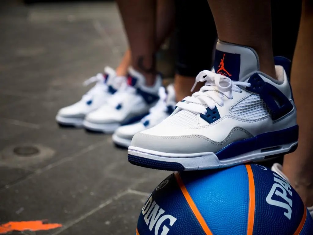 Giày Nike Air Jordan 4 GS 'Deep Royal Blue' 487724-132 — ảnh 5