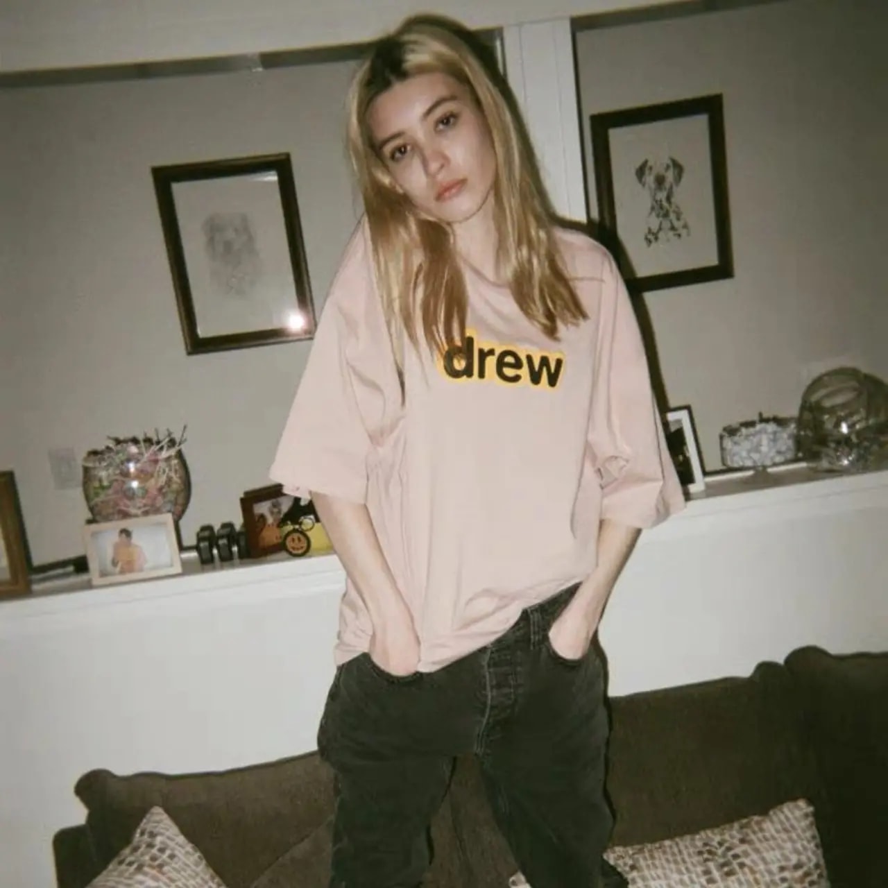 Áo Drew House Secret SS Tee Dusty Rose — ảnh 2