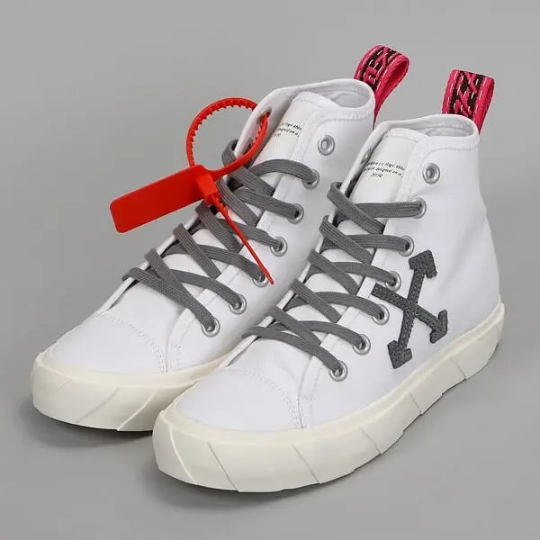 Giày Off-White Vulc Sneaker Mid White OMIA119S19C21034-0106 — ảnh 3