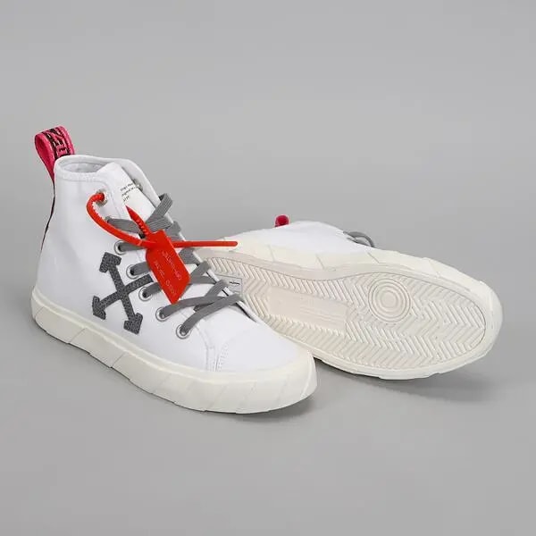 Giày Off-White Vulc Sneaker Mid White OMIA119S19C21034-0106 — ảnh 5