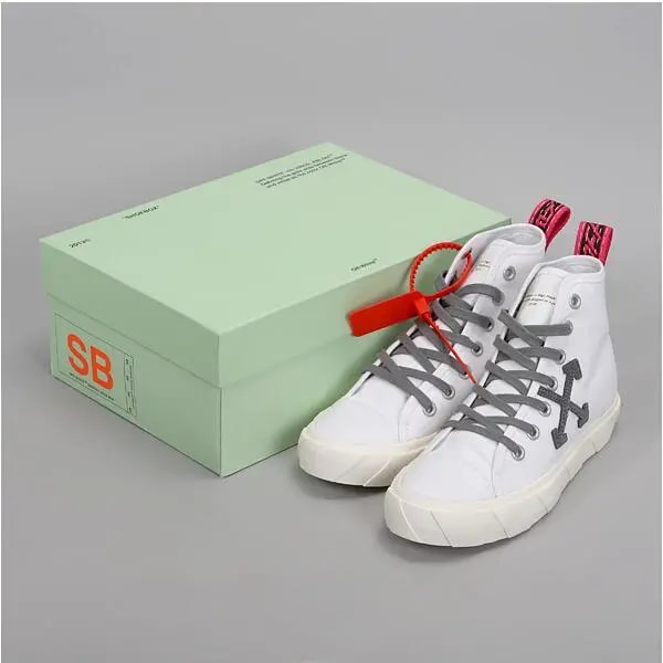 Giày Off-White Vulc Sneaker Mid White OMIA119S19C21034-0106 — ảnh 2