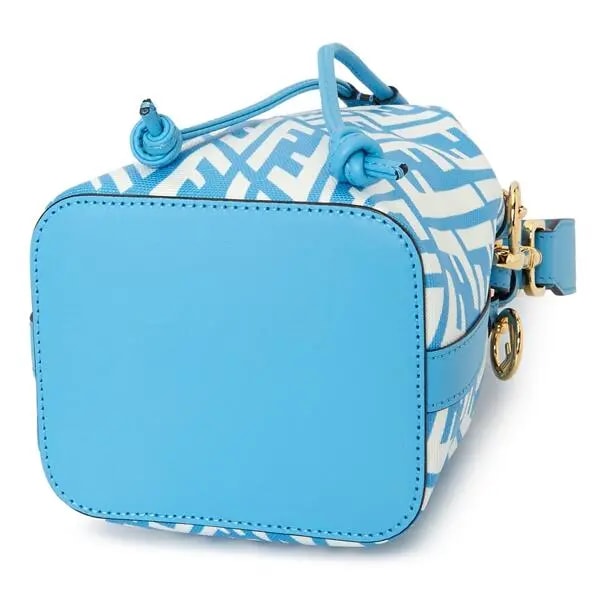 Túi Fendi Ff Vertigo Canvas &amp; Leather Satchel 'Blue' 8BS010-AFL1-F1E8L — ảnh 5