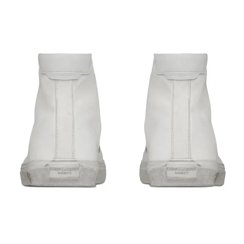 Giày Saint Laurent Malibu Mid Optic White 649249-00NG0-9030 — ảnh 3