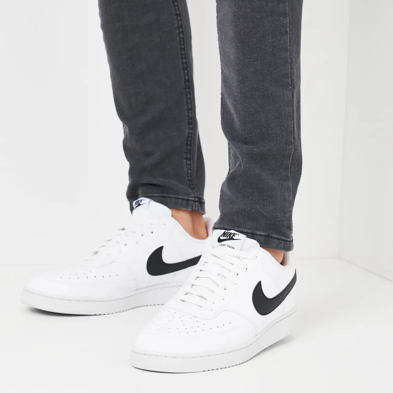 Giày Nike Court Vision Low Next Nature 'White Black' DH2987-101 — ảnh 2