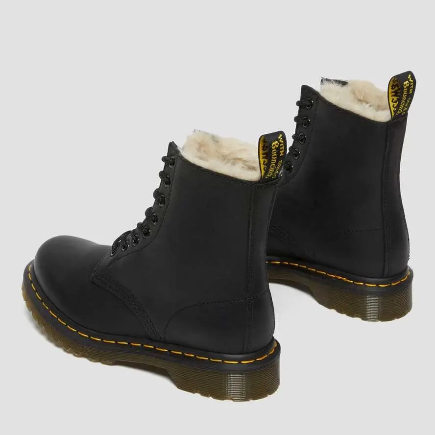Giày Dr.Martens 1460 Women's Faux Fur Lined 'Black' 21797001 — ảnh 5