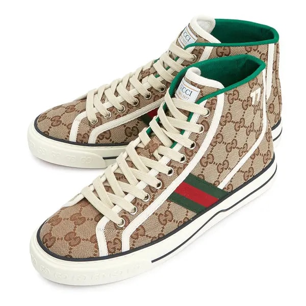 Giày Gucci Tennis 1977 High 'Beige Ebony' 625807-HVK70-9765 — ảnh 3