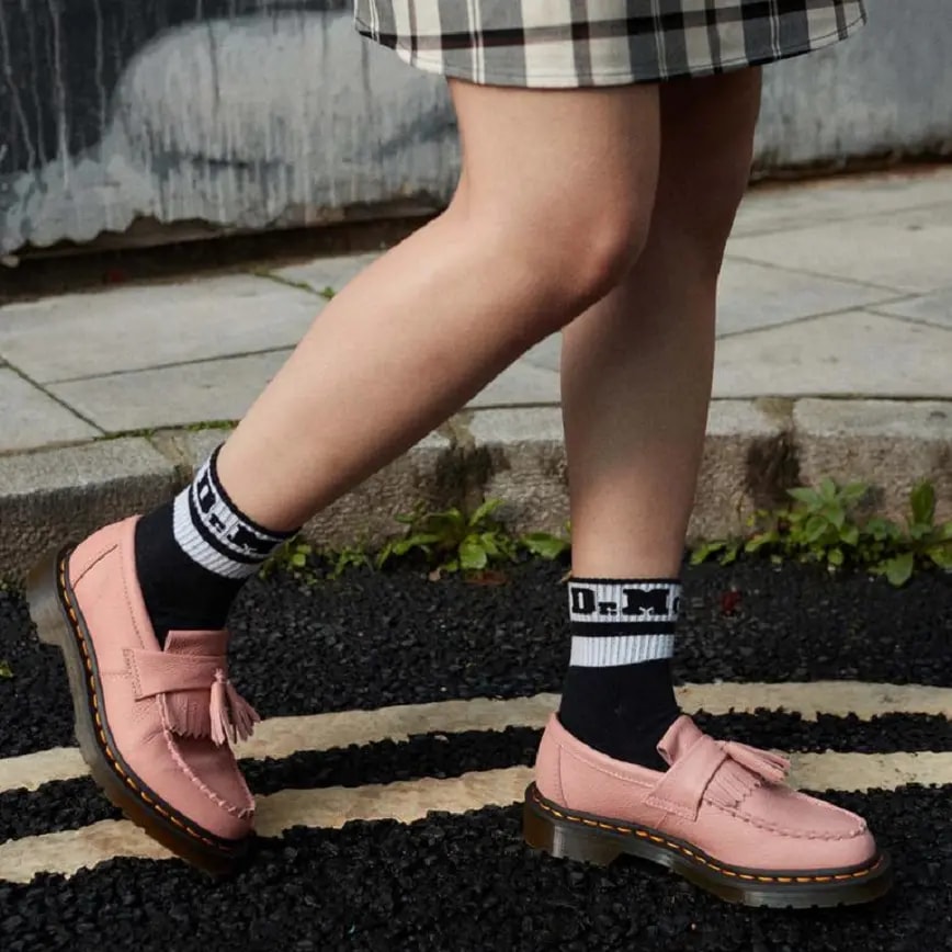 Giày Dr. Martens Adrian Virginia Leather Tassel Loafers 'Pink' 22760329 — ảnh 5