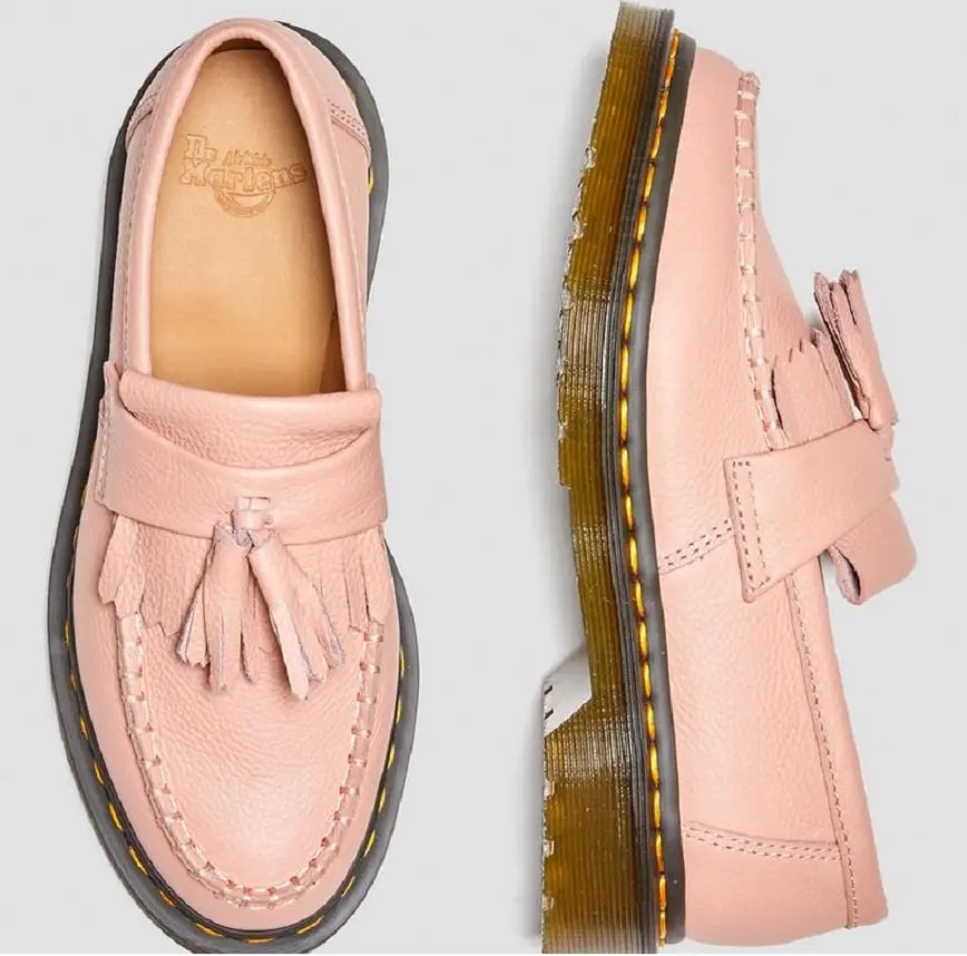 Giày Dr. Martens Adrian Virginia Leather Tassel Loafers 'Pink' 22760329 — ảnh 3
