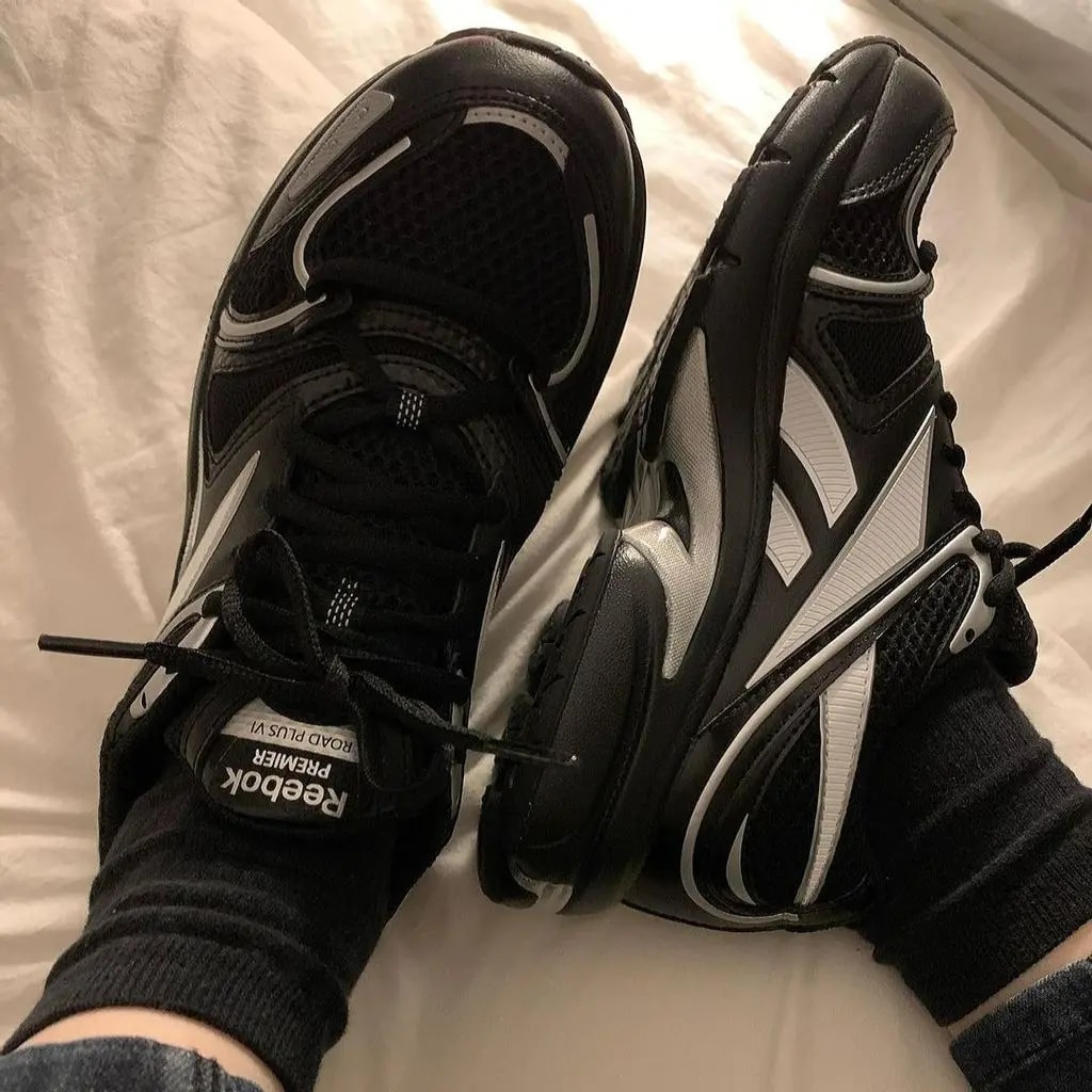 GIày Reebok Premier Road Plus 6 'Black Silver Metallic' G58598 — ảnh 4