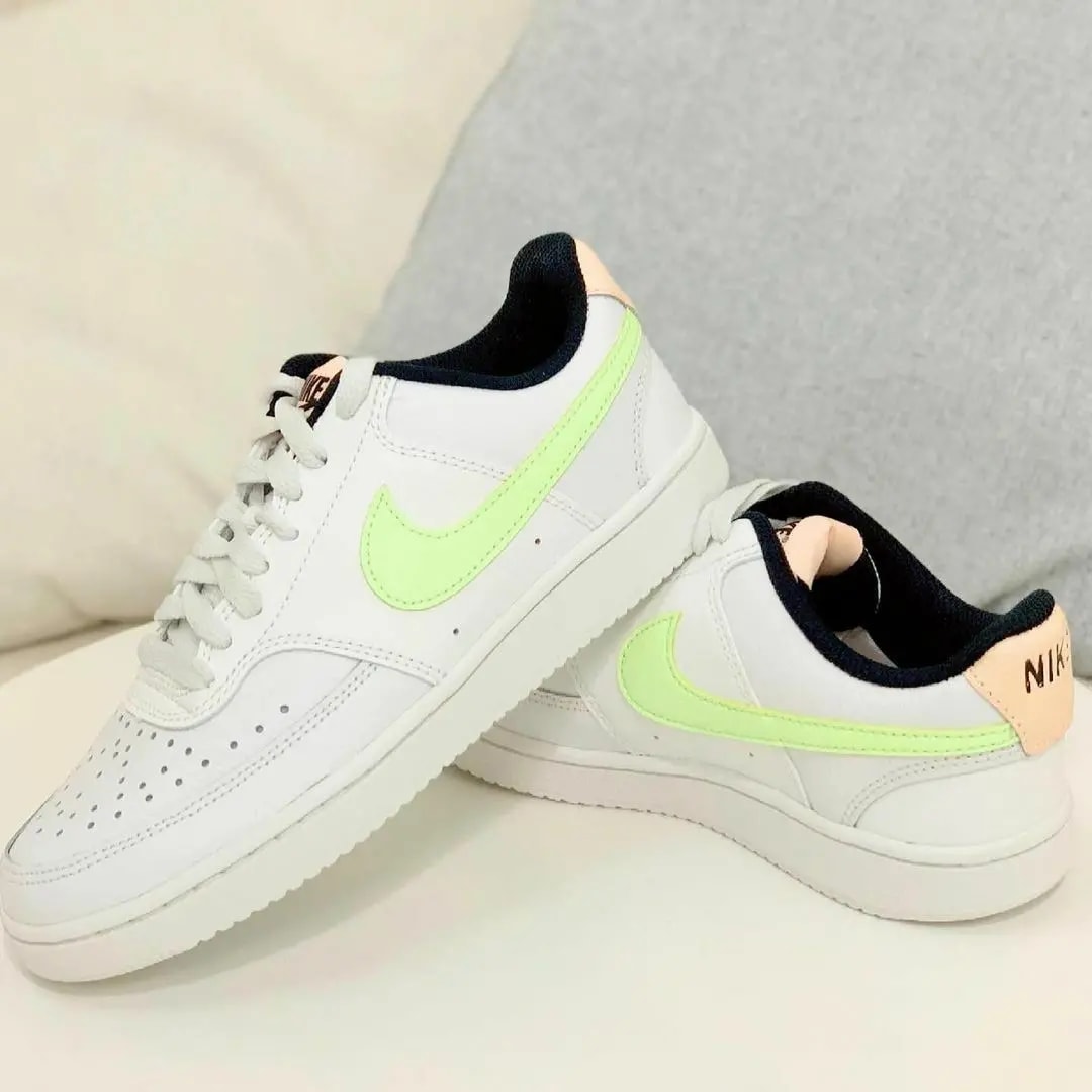 Giày Nike Wmns Court Vision Low 'White Barely Volt' DC1868-100 — ảnh 5