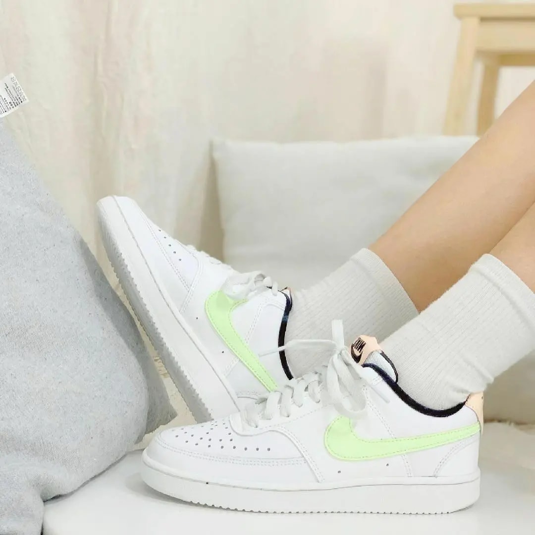 Giày Nike Wmns Court Vision Low 'White Barely Volt' DC1868-100 — ảnh 3