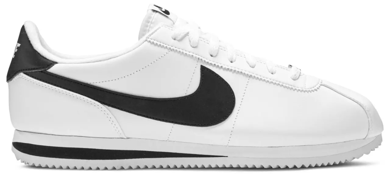 Giày Nike Cortez Basic Leather 'White Black' 819719-100 — kich-thuoc: 40