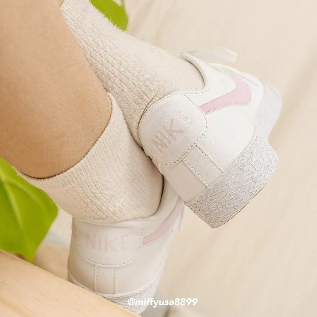 Giày Nike Blazer Low GS 'White Pink Foam' CZ7576-102 — ảnh 3