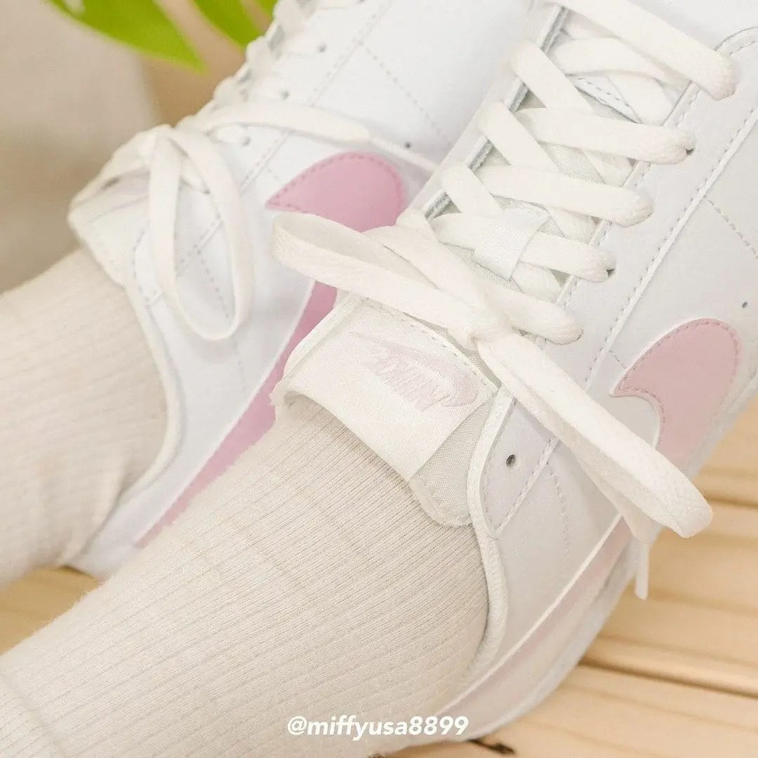 Giày Nike Blazer Low GS 'White Pink Foam' CZ7576-102 — ảnh 4