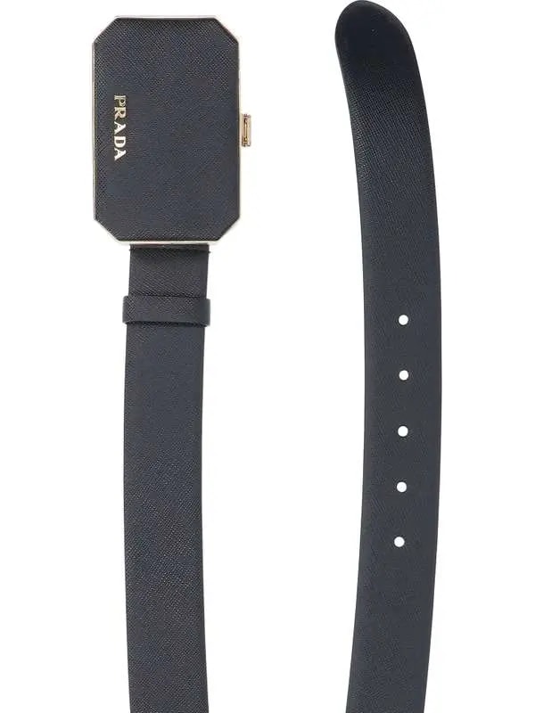 Thắt Lưng Prada Logo Pouch Detail Leather Belt 1CC491-2DL0-F0002 — ảnh 2