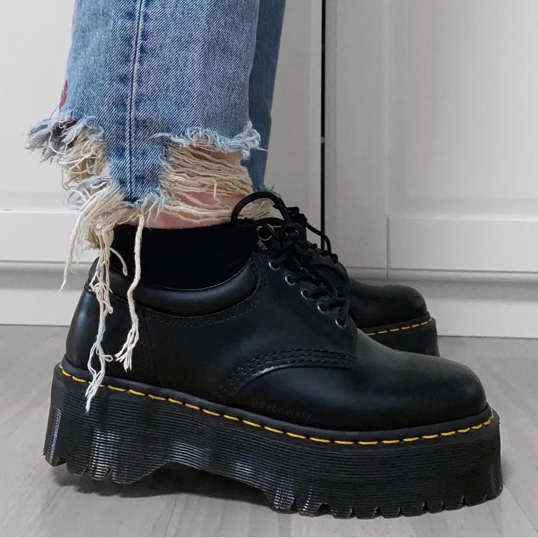 Giày Dr.Martens 8053 Leather Platform 'Black' 24690001 — ảnh 4