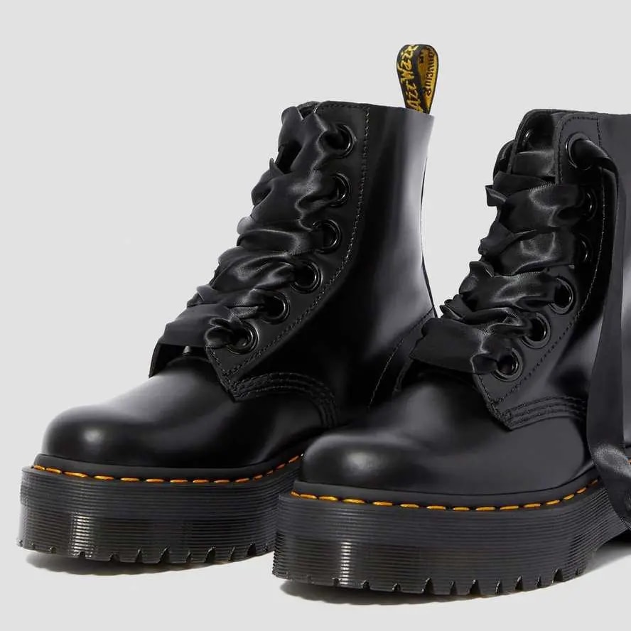 Giày Dr.Martens Molly Women's Leather Platform 'Black' 24861001 — ảnh 3
