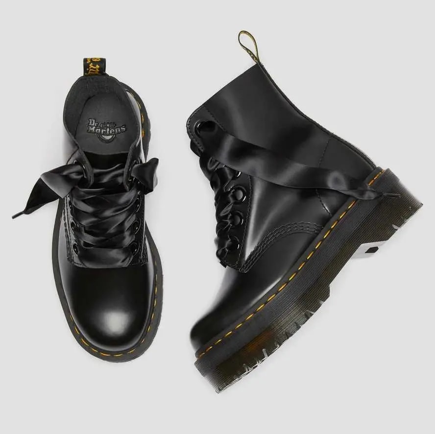 Giày Dr.Martens Molly Women's Leather Platform 'Black' 24861001 — ảnh 5