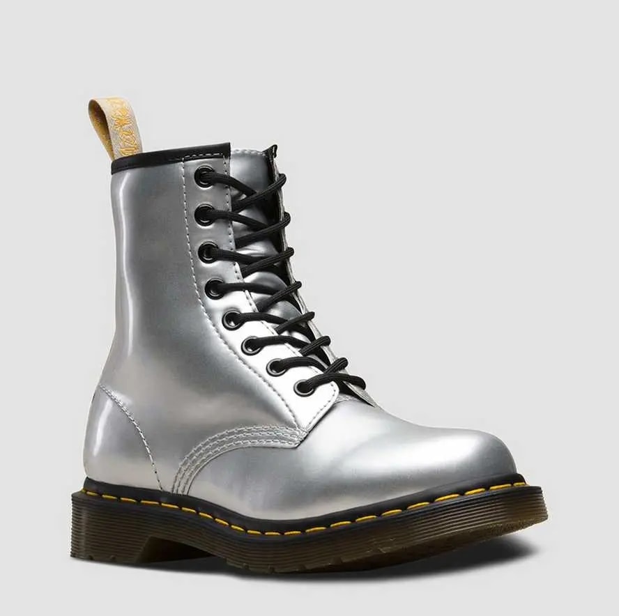 Giày Dr.Martens Vegan 1460 Metallic Chrome 'Silver' 24865040 — ảnh 2