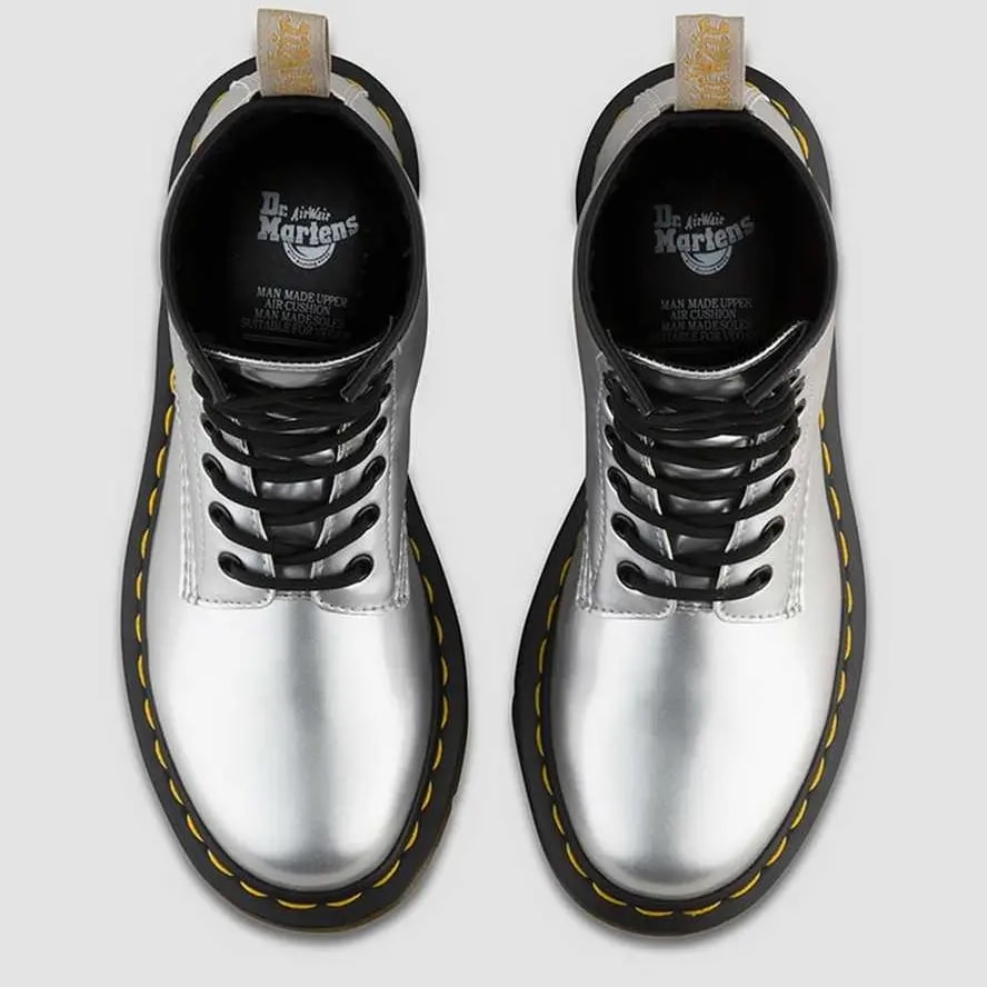 Giày Dr.Martens Vegan 1460 Metallic Chrome 'Silver' 24865040 — ảnh 4