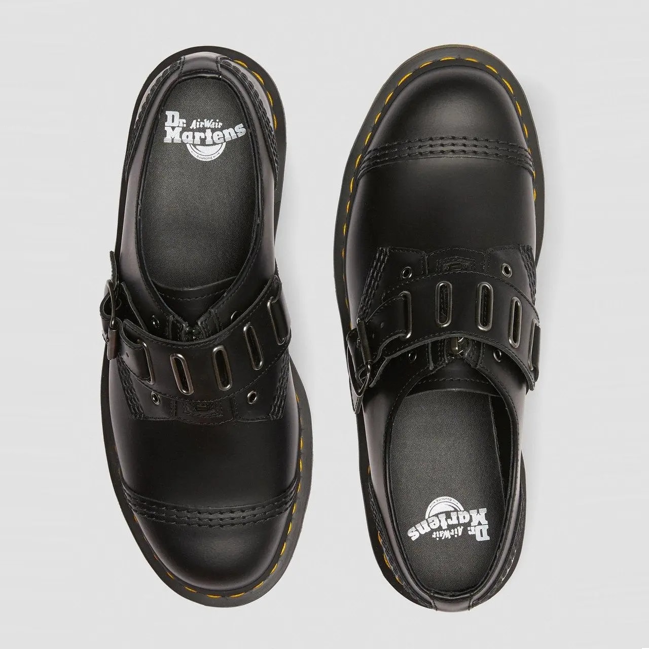 Giày Dr.Martens 1461 Quynn Smooth Leather Buckle 'Black' 25603001 — ảnh 5