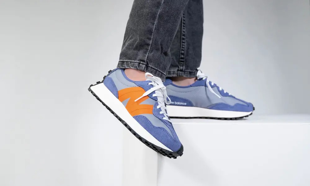 Giày New Balance Wmns 327 'Magnetic Blue Varsity Orange' WS327CB — ảnh 5