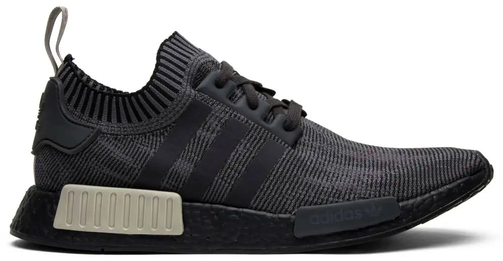Giày Adidas NMD R1 Primeknit 'Pitch Black' AQ1248 — kich-thuoc: 37 1/3