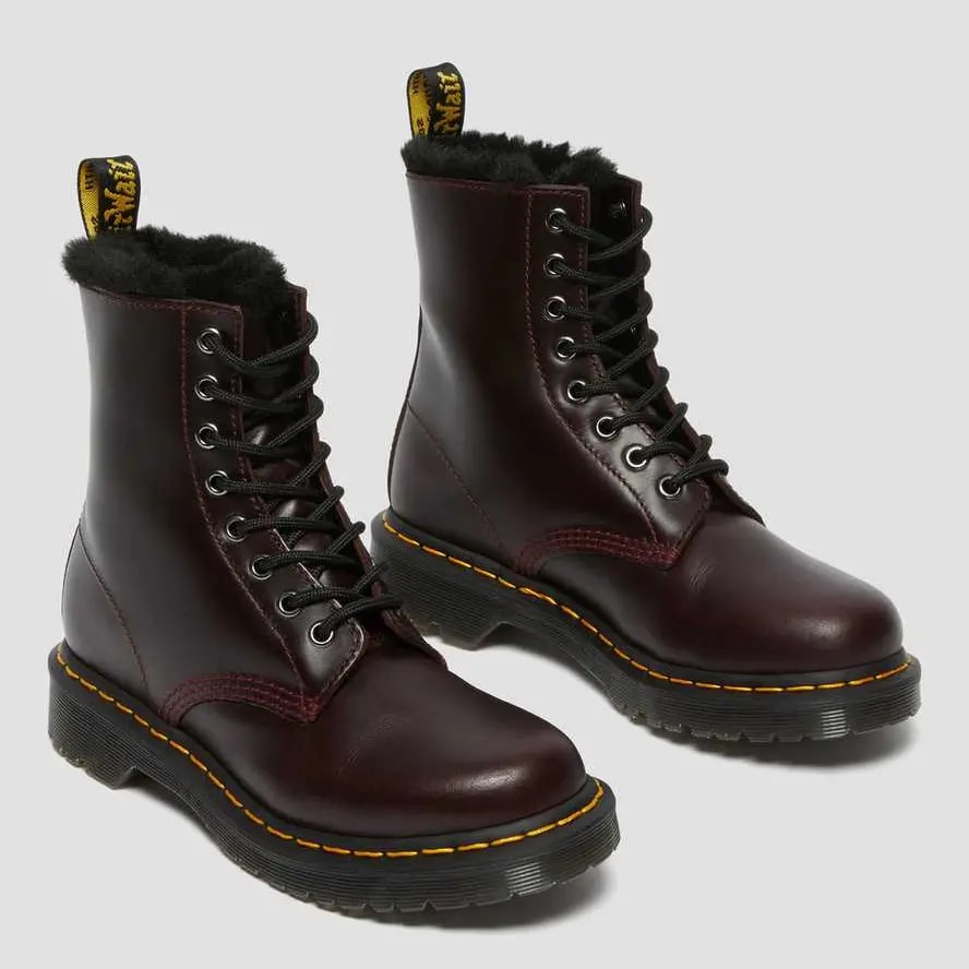 Giày Dr.Martens 1460 Serena Faux Fur Lined Lace Up 'Cherry' 26238601 — ảnh 2