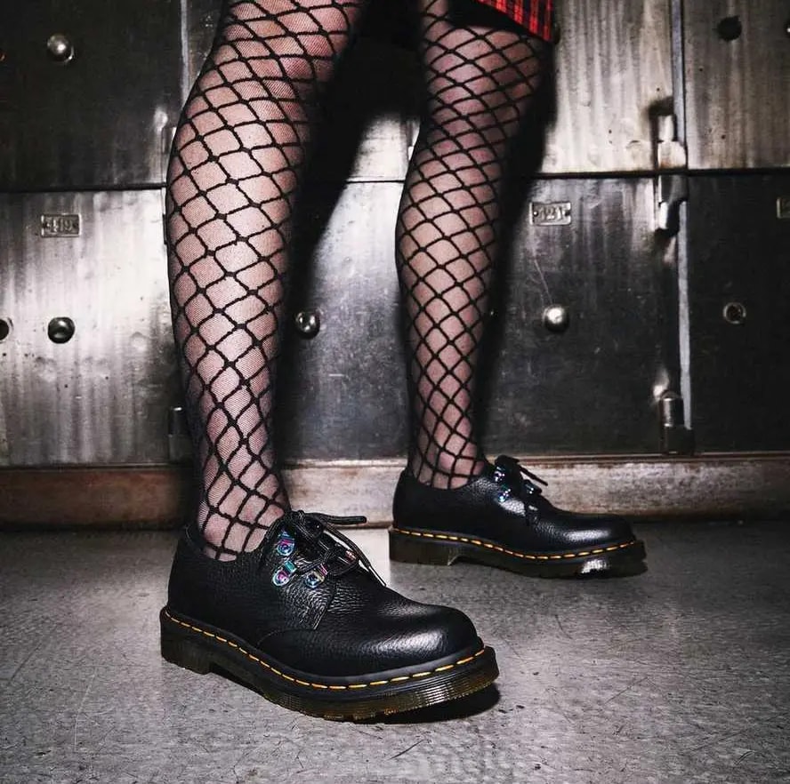 Giày Dr.Martens 1461 Iridescent Hardware Lace Up 'Black' 26414001 — ảnh 2