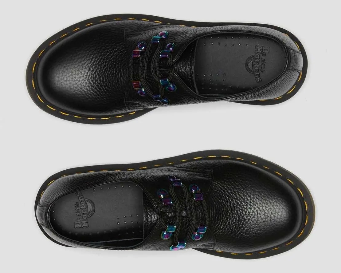 Giày Dr.Martens 1461 Iridescent Hardware Lace Up 'Black' 26414001 — ảnh 5