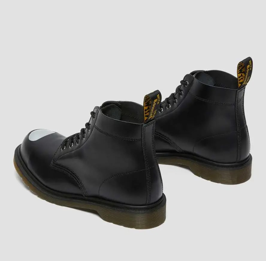 Giày Dr.Martens 101 Exposed Steel Toe Leather 'Black' 26660001 — ảnh 4